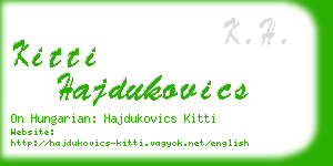 kitti hajdukovics business card